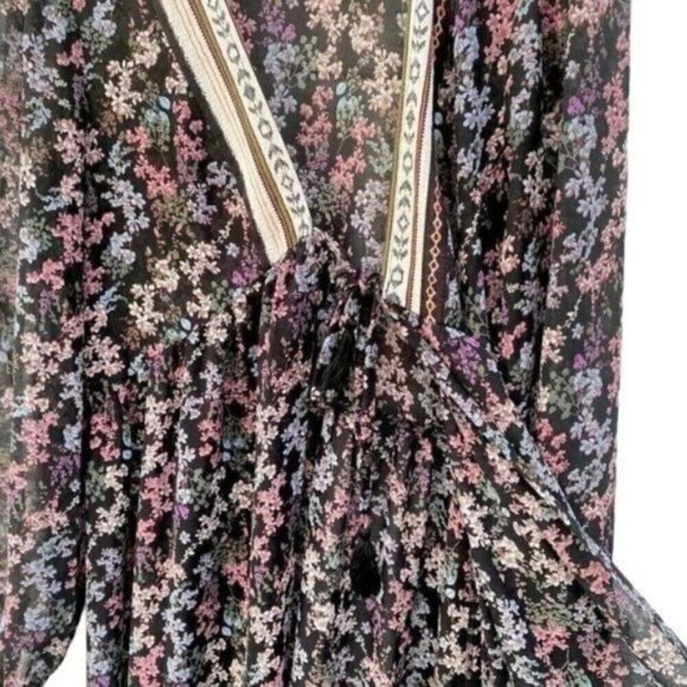Baevely Boho Floral Kimono Duster Coverup - Picture 6 of 16